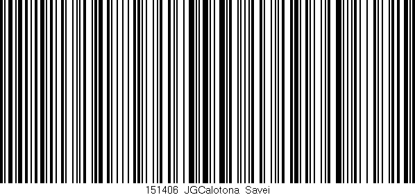 Código de barras (EAN, GTIN, SKU, ISBN): '151406_JGCalotona_Savei'