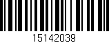 Código de barras (EAN, GTIN, SKU, ISBN): '15142039'