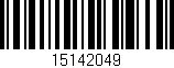 Código de barras (EAN, GTIN, SKU, ISBN): '15142049'