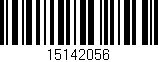 Código de barras (EAN, GTIN, SKU, ISBN): '15142056'