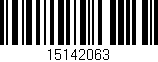 Código de barras (EAN, GTIN, SKU, ISBN): '15142063'