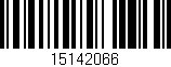 Código de barras (EAN, GTIN, SKU, ISBN): '15142066'
