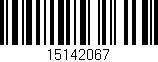Código de barras (EAN, GTIN, SKU, ISBN): '15142067'
