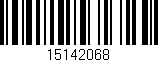 Código de barras (EAN, GTIN, SKU, ISBN): '15142068'