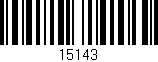 Código de barras (EAN, GTIN, SKU, ISBN): '15143'