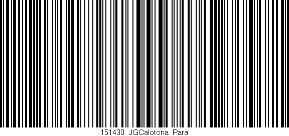 Código de barras (EAN, GTIN, SKU, ISBN): '151430_JGCalotona_Para'