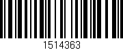 Código de barras (EAN, GTIN, SKU, ISBN): '1514363'