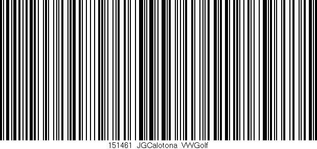 Código de barras (EAN, GTIN, SKU, ISBN): '151461_JGCalotona_VWGolf'