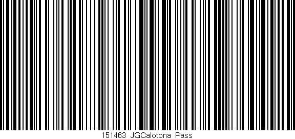 Código de barras (EAN, GTIN, SKU, ISBN): '151463_JGCalotona_Pass'