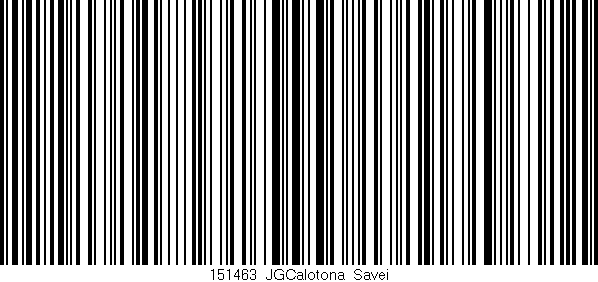 Código de barras (EAN, GTIN, SKU, ISBN): '151463_JGCalotona_Savei'