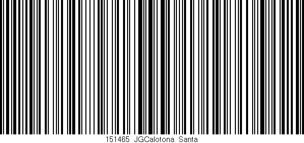 Código de barras (EAN, GTIN, SKU, ISBN): '151465_JGCalotona_Santa'
