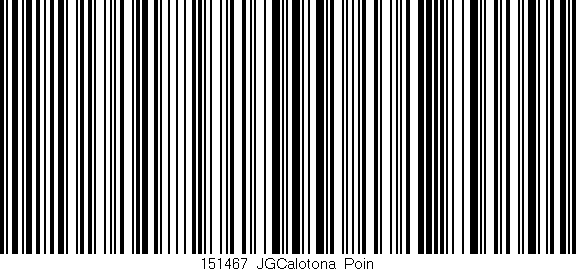 Código de barras (EAN, GTIN, SKU, ISBN): '151467_JGCalotona_Poin'