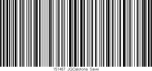 Código de barras (EAN, GTIN, SKU, ISBN): '151467_JGCalotona_Savei'