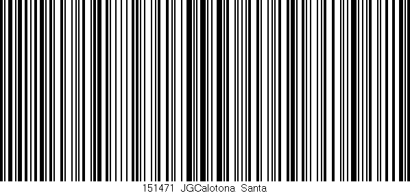Código de barras (EAN, GTIN, SKU, ISBN): '151471_JGCalotona_Santa'