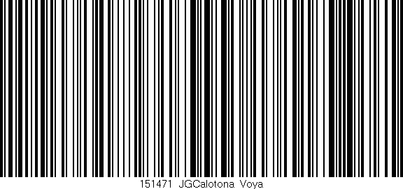 Código de barras (EAN, GTIN, SKU, ISBN): '151471_JGCalotona_Voya'