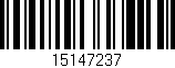 Código de barras (EAN, GTIN, SKU, ISBN): '15147237'