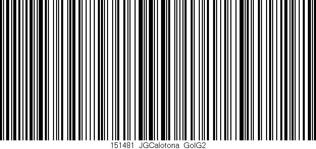 Código de barras (EAN, GTIN, SKU, ISBN): '151481_JGCalotona_GolG2'