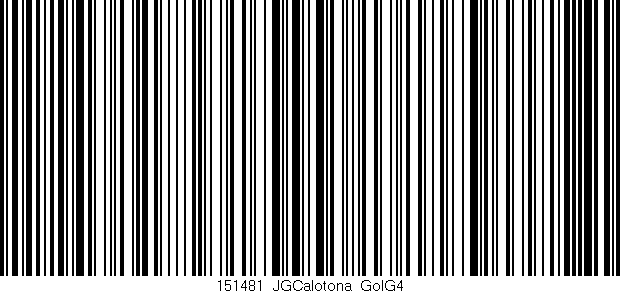 Código de barras (EAN, GTIN, SKU, ISBN): '151481_JGCalotona_GolG4'