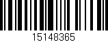Código de barras (EAN, GTIN, SKU, ISBN): '15148365'