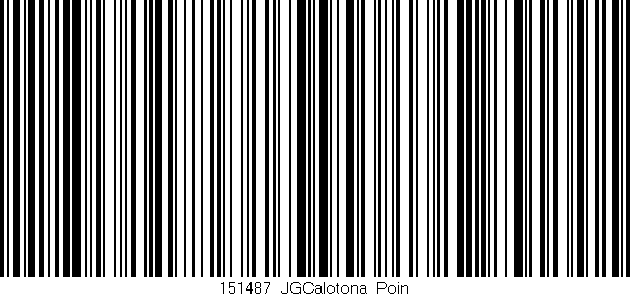 Código de barras (EAN, GTIN, SKU, ISBN): '151487_JGCalotona_Poin'