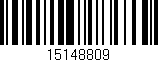 Código de barras (EAN, GTIN, SKU, ISBN): '15148809'