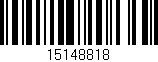 Código de barras (EAN, GTIN, SKU, ISBN): '15148818'