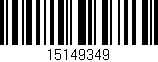 Código de barras (EAN, GTIN, SKU, ISBN): '15149349'