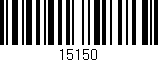 Código de barras (EAN, GTIN, SKU, ISBN): '15150'