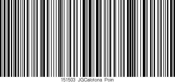 Código de barras (EAN, GTIN, SKU, ISBN): '151503_JGCalotona_Poin'