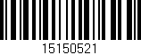 Código de barras (EAN, GTIN, SKU, ISBN): '15150521'