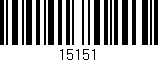 Código de barras (EAN, GTIN, SKU, ISBN): '15151'
