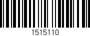 Código de barras (EAN, GTIN, SKU, ISBN): '1515110'