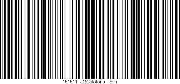 Código de barras (EAN, GTIN, SKU, ISBN): '151511_JGCalotona_Poin'
