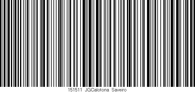 Código de barras (EAN, GTIN, SKU, ISBN): '151511_JGCalotona_Saveiro'