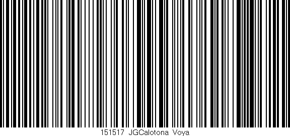 Código de barras (EAN, GTIN, SKU, ISBN): '151517_JGCalotona_Voya'