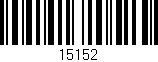 Código de barras (EAN, GTIN, SKU, ISBN): '15152'