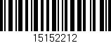 Código de barras (EAN, GTIN, SKU, ISBN): '15152212'