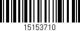 Código de barras (EAN, GTIN, SKU, ISBN): '15153710'
