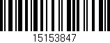 Código de barras (EAN, GTIN, SKU, ISBN): '15153847'