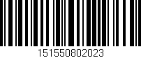 Código de barras (EAN, GTIN, SKU, ISBN): '151550802023'