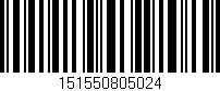 Código de barras (EAN, GTIN, SKU, ISBN): '151550805024'
