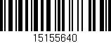 Código de barras (EAN, GTIN, SKU, ISBN): '15155640'