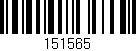 Código de barras (EAN, GTIN, SKU, ISBN): '151565'