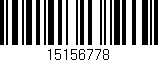 Código de barras (EAN, GTIN, SKU, ISBN): '15156778'