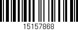 Código de barras (EAN, GTIN, SKU, ISBN): '15157868'