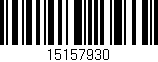 Código de barras (EAN, GTIN, SKU, ISBN): '15157930'
