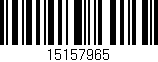 Código de barras (EAN, GTIN, SKU, ISBN): '15157965'