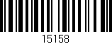 Código de barras (EAN, GTIN, SKU, ISBN): '15158'