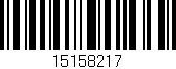 Código de barras (EAN, GTIN, SKU, ISBN): '15158217'