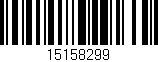 Código de barras (EAN, GTIN, SKU, ISBN): '15158299'